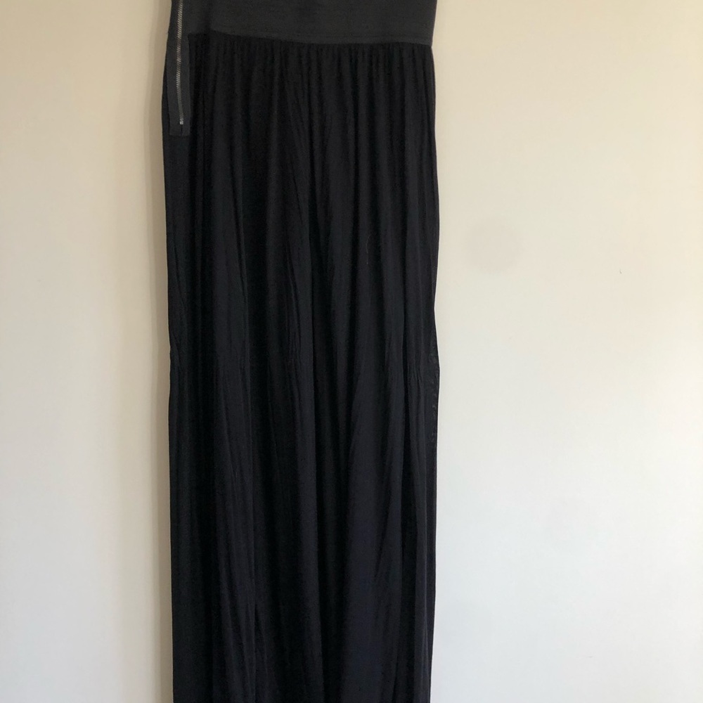 Heather long black skirt